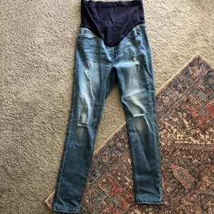 Pink Blush Maternity Jeans. Size 28.